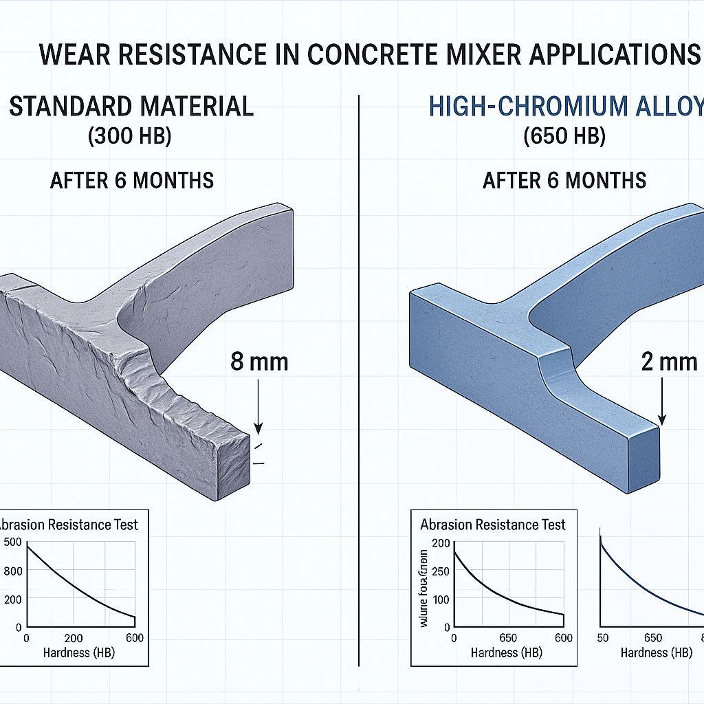 #Concrete Mixer Wear Parts